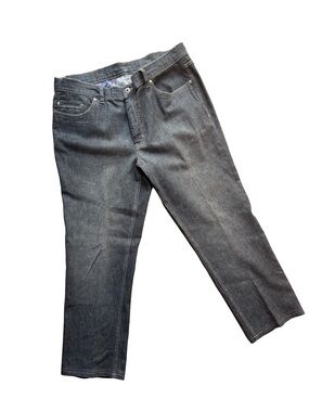 Vtg Carroll & Co Men's Classic Straight Fit Jeans - Charcoal Gray